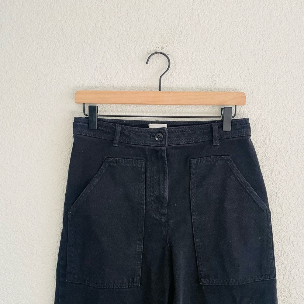 Wilfred Free Black Denim Patch Pocket Pants - Picture 9 of 12